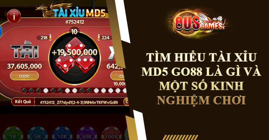 Tìm Hiểu Tài Xỉu MD5 GO88 Là Gì Và Một Số Kinh Nghiệm Chơi